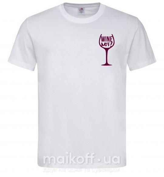 Мужская футболка Wine not Белый фото