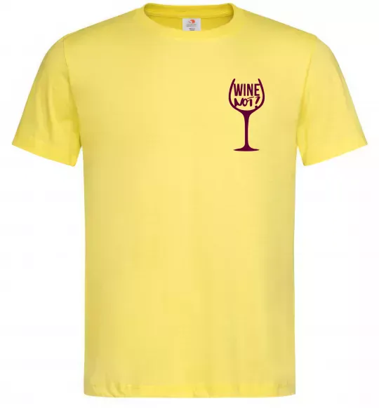 Мужская футболка Wine not Лимонный фото
