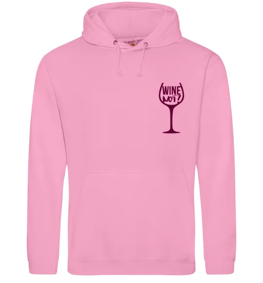 Женская толстовка (худи) Wine not Розовый фото