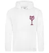 Женская толстовка (худи) Wine not Белый фото