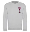 Свитшот Wine not Серый меланж фото