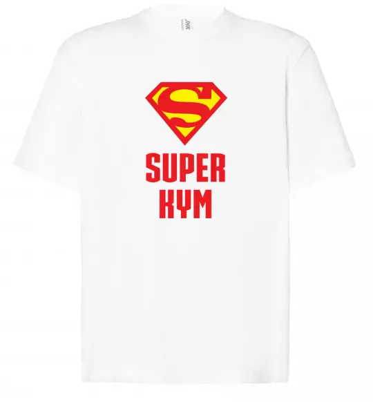 Футболка Оверсайз Супер кум Белый фото