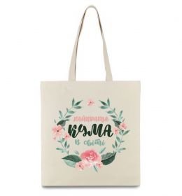 Еко-сумка Найкраща кума віночок Еко-сумка Найкраща кума віночок