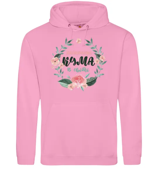 Жіноча толстовка (худі) Найкраща кума віночок Рожевий фото