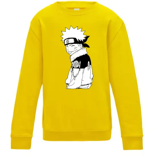 Дитячий світшот Наруто з язиком Сонячно жовтий фото