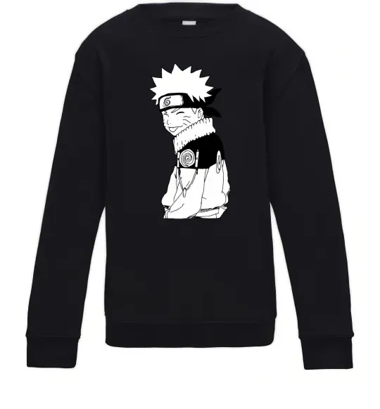 Дитячий світшот Наруто з язиком Чорний фото