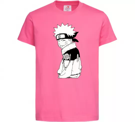 Детская футболка Наруто з язиком Ярко-розовый фото