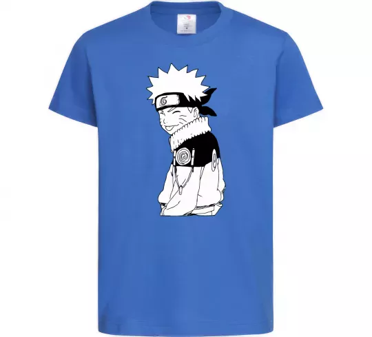 Детская футболка Наруто з язиком Ярко-синий фото