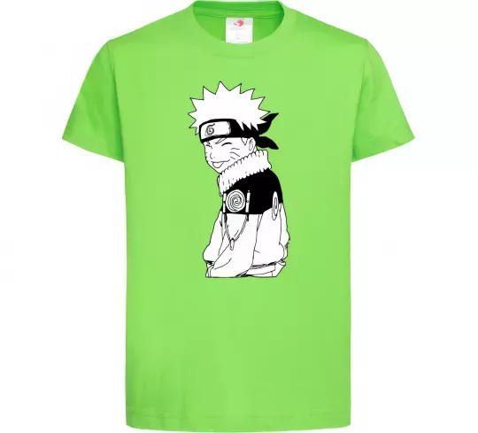 Детская футболка Наруто з язиком Лаймовый фото