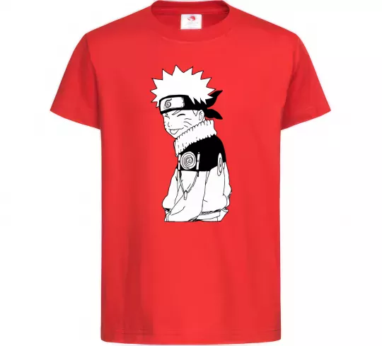 Детская футболка Наруто з язиком Красный фото