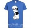 Детская футболка Наруто с языком Ярко-синий фото