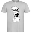 Чоловіча футболка Наруто з язиком Сірий Чоловіча футболка Наруто з язиком Сірий фото