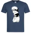 Чоловіча футболка Наруто з язиком Темно-синій Чоловіча футболка Наруто з язиком Темно-синій фото