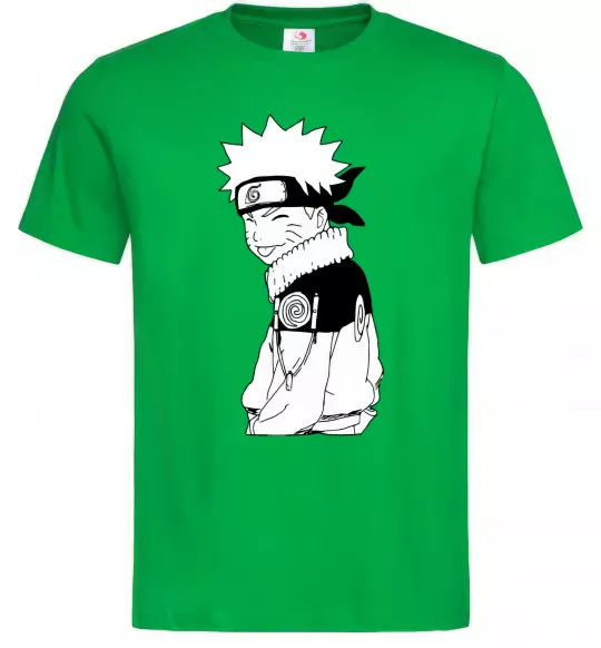 Чоловіча футболка Наруто з язиком Зелений фото