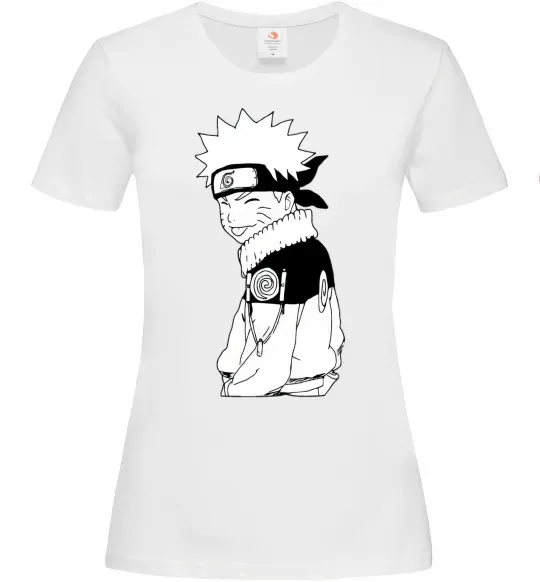 Жіноча футболка Наруто з язиком Білий фото