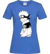 Жіноча футболка Наруто з язиком Яскраво-синій фото