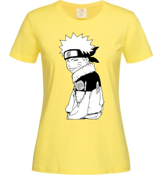 Жіноча футболка Наруто з язиком Лимонний фото
