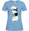 Жіноча футболка Наруто з язиком Блакитний фото
