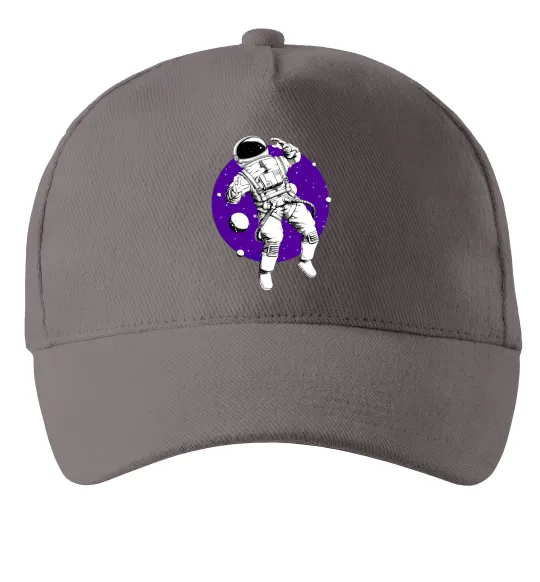 Кепка Космонавт в круглом космосе Сірий фото