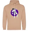 Чоловіча толстовка (худі) Космонавт в круглом космосе Пісочний Чоловіча толстовка (худі) Космонавт в круглом космосе Пісочний фото