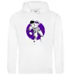 Жіноча толстовка (худі) Космонавт в круглом космосе Білий фото
