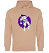 Жіноча толстовка (худі) Космонавт в круглом космосе Пісочний фото