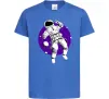 Детская футболка Космонавт в круглом космосе Ярко-синий фото