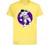 Детская футболка Космонавт в круглом космосе Лимонный фото