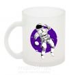 Чашка скляна Космонавт в круглом космосе Фроузен фото