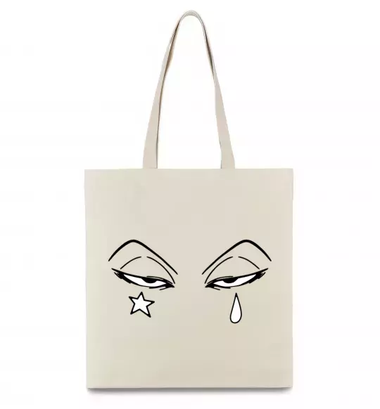 Эко-сумка Аніме зірка сльоза Бежевый фото