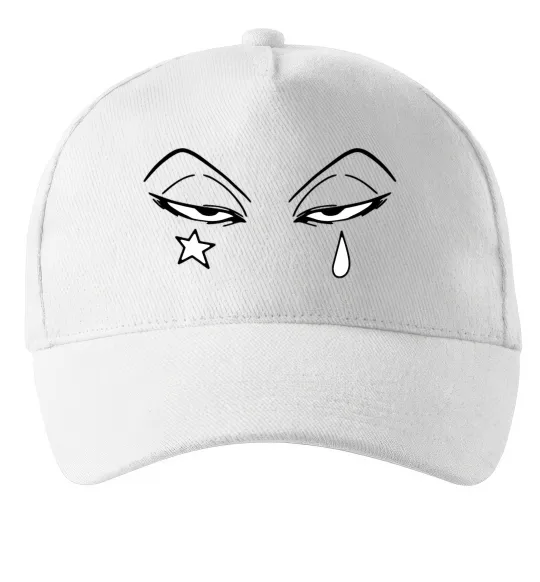 Кепка Аніме зірка сльоза Білий фото