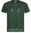 Мужская футболка Аниме звезда слеза Темно-зеленый фото