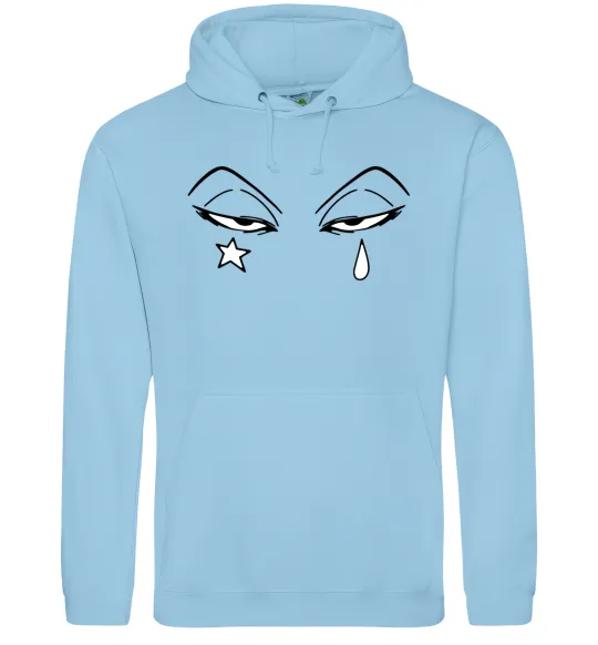 Женская толстовка (худи) Аніме зірка сльоза Голубой фото
