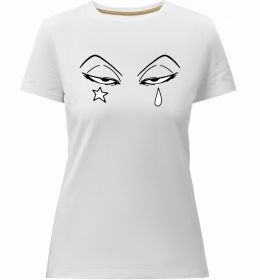 Женская премиум футболка Аніме зірка сльоза