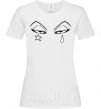Жіноча футболка Аниме звезда слеза Білий фото