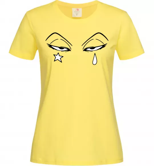 Женская футболка Аніме зірка сльоза Лимонный фото