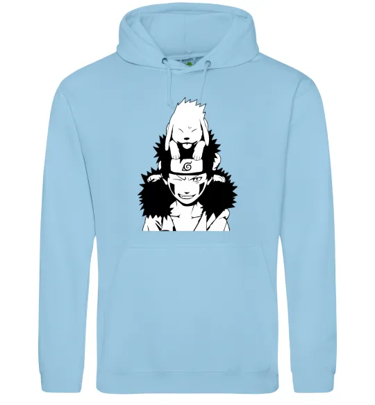 Жіноча толстовка (худі) Аніме kiba з собакою Блакитний фото