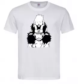 Мужская футболка Аніме kiba з собакою Белый фото