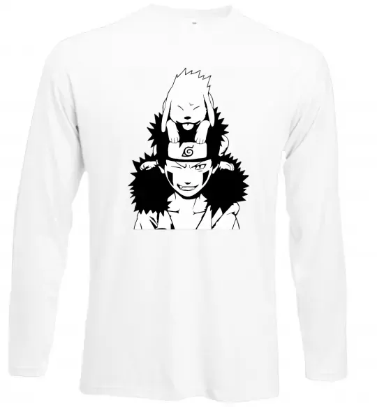 Лонгслив Аніме kiba з собакою Белый фото