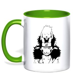 Чашка с цветной ручкой Аніме kiba з собакою Чашка с цветной ручкой Аніме kiba з собакою