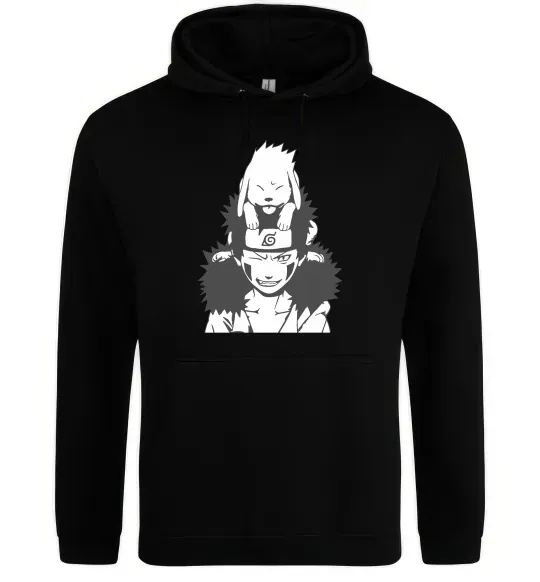 Жіноча толстовка (худі) Аніме kiba з собакою Чорний фото