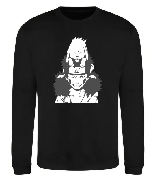 Свитшот Аніме kiba з собакою Черный фото