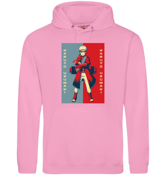 Мужская толстовка (худи) Наруто червоно-синій Розовый фото