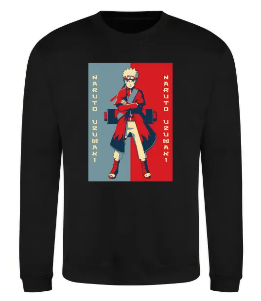 Світшот Наруто червоно-синій Чорний фото