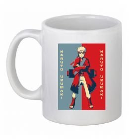 Чашка керамическая Наруто червоно-синій