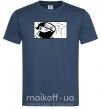 Мужская футболка Кakashi точки Темно-синий фото