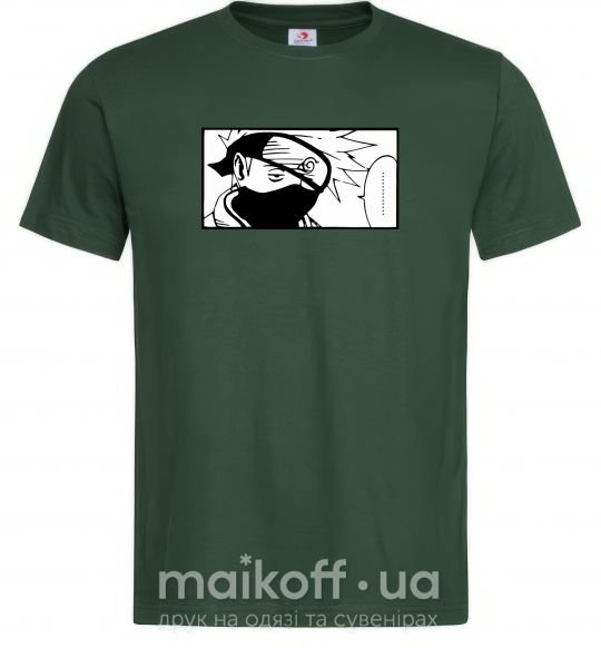 Мужская футболка Кakashi точки Темно-зеленый фото