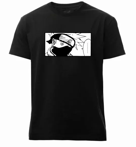 Чоловіча преміум футболка Кakashi точки Чорний фото