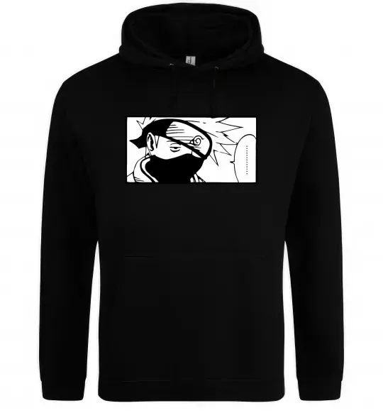 Мужская толстовка (худи) Кakashi точки Черный фото