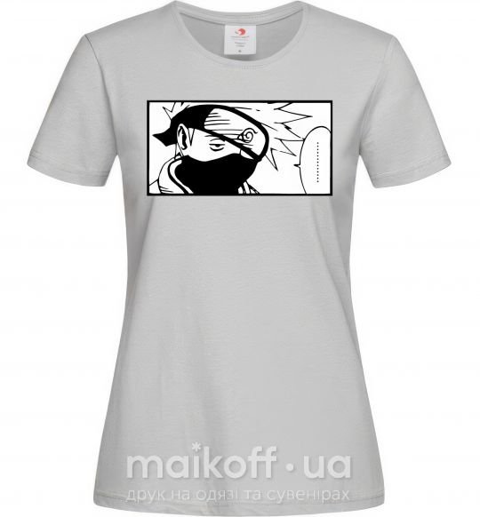 Женская футболка Кakashi точки Серый фото